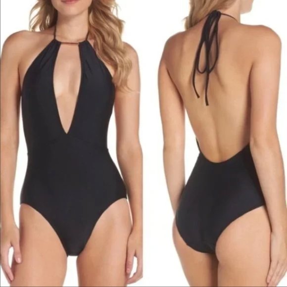 Ted Baker London Other - Ted Baker Black Pikaa Halter One Piece Swimsuit Size US 6